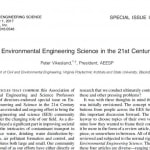 Edición especial de Environmental Engineering Science gratuita