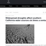 Seis intensas sequías durante cada siglo