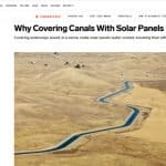 Recubrir canales con paneles solares: una iniciativa energética
