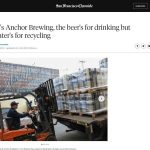 La cervecera Anchor de San Francisco: la cerveza es para beberla y el agua para reciclarla